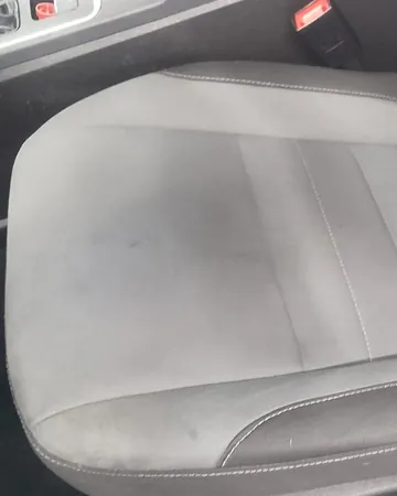 The same driver's seat cushion after cleaning